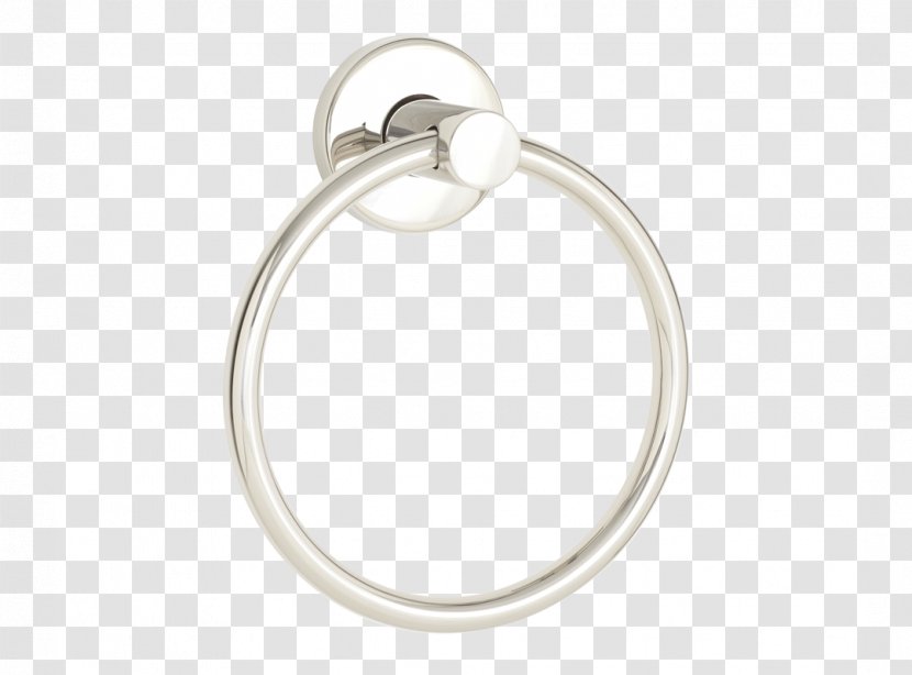 Earring Body Jewellery Stainless Towel Ring Silver - Platinum - Hotel Bathroom Accessories Transparent PNG