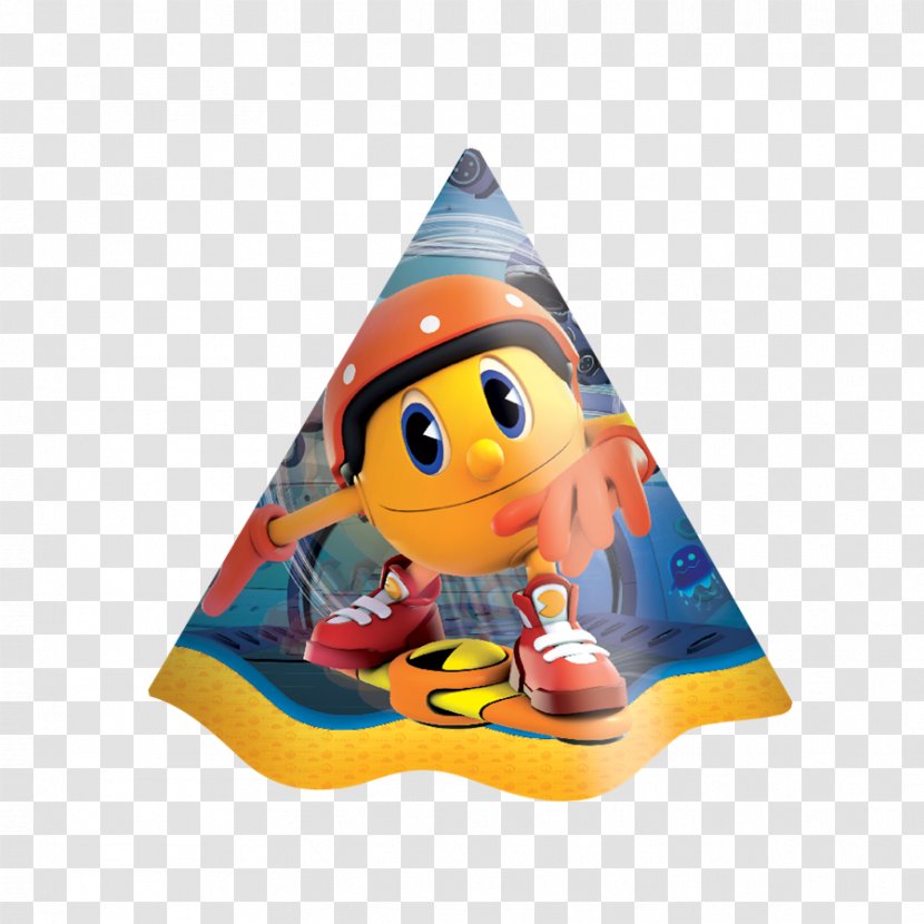 Pac-Man Party Hat Orange S.A. - Sa - Festcolor Artigos Festas Transparent PNG