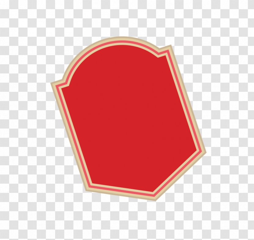 Brand Area Pattern - Red - Vector Shield Flat Billboard Tag Transparent PNG