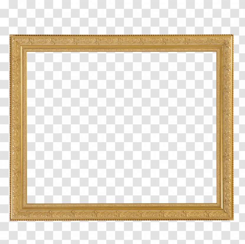 Framed Wood Framing - Continental Gold Frame Transparent PNG