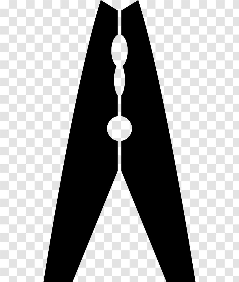 Line Triangle Graphics Font - Black M - Clothespin Icon Transparent PNG