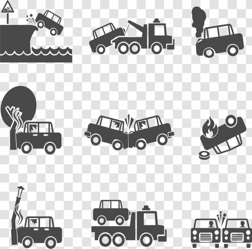 Traffic Collision Euclidean Vector Icon - Brand - Accident Scene Transparent PNG