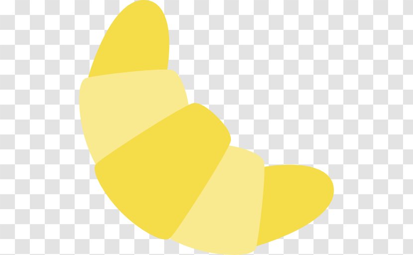 Line Angle - Yellow - Сroissant Transparent PNG