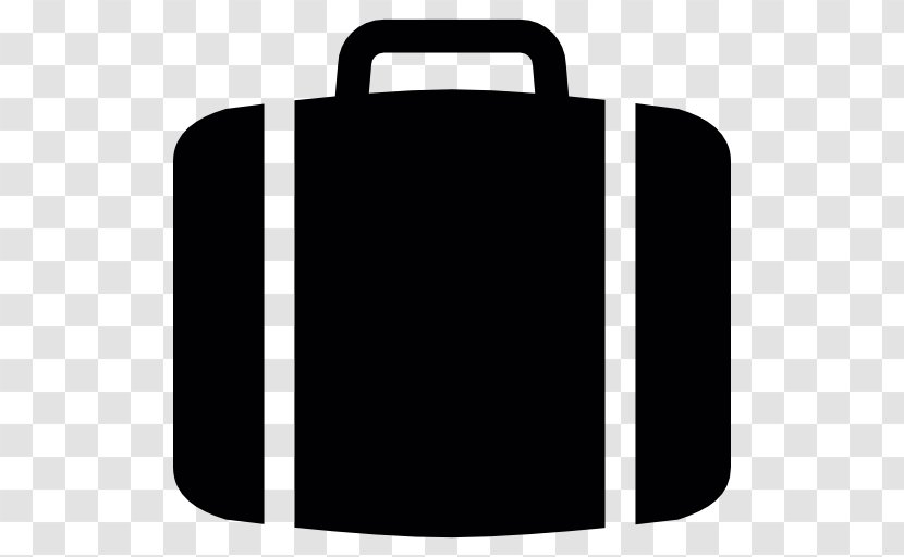 Baggage Suitcase Clip Art - Black Transparent PNG