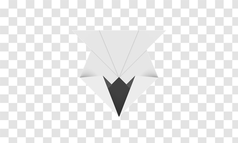 Line Triangle Origami - Panda Face Transparent PNG