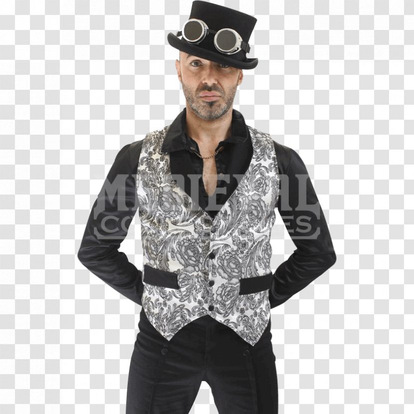 Waistcoat Steampunk Clothing Gothic Fashion Gilets - Blouse - Hat Transparent PNG