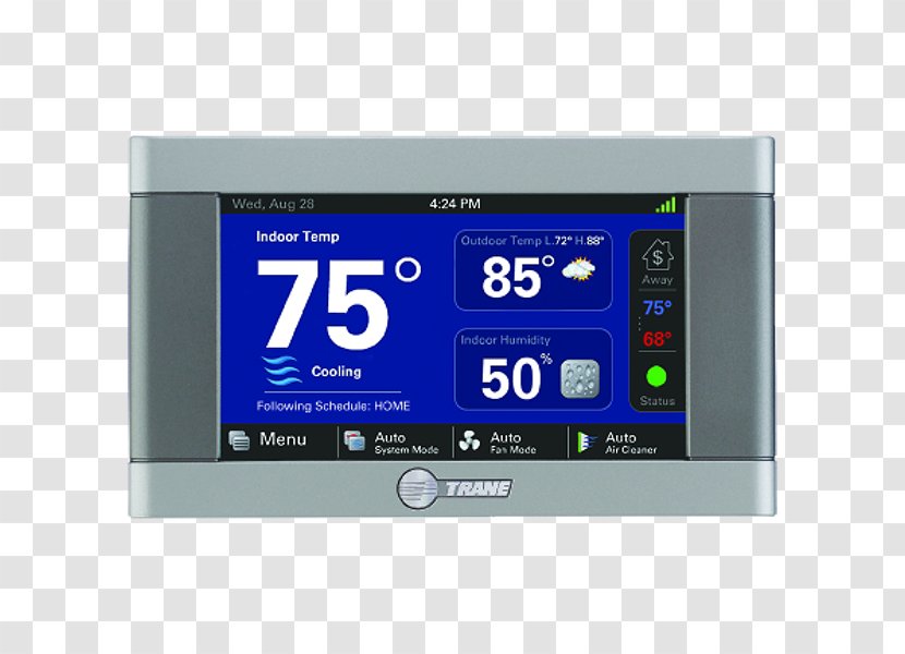 Smart Thermostat Home Automation Kits Trane Programmable - Hvac - Zanesville Transparent PNG
