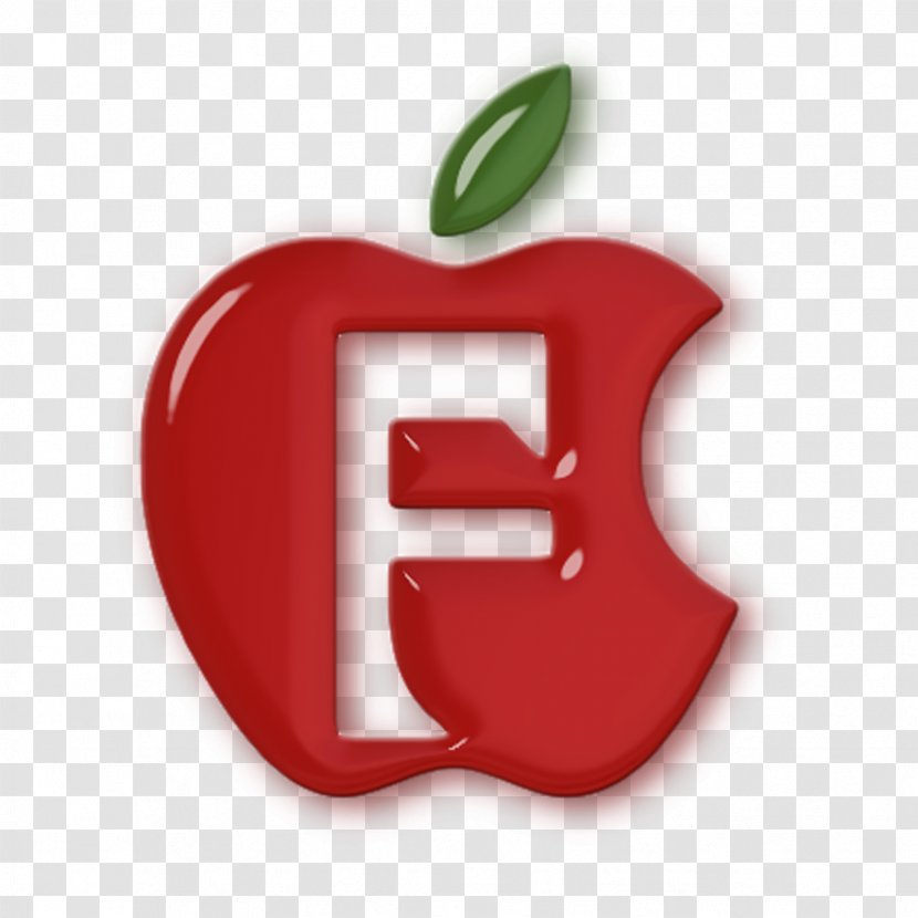 Alphabet Letter Apple Font - Alpha Transparent PNG