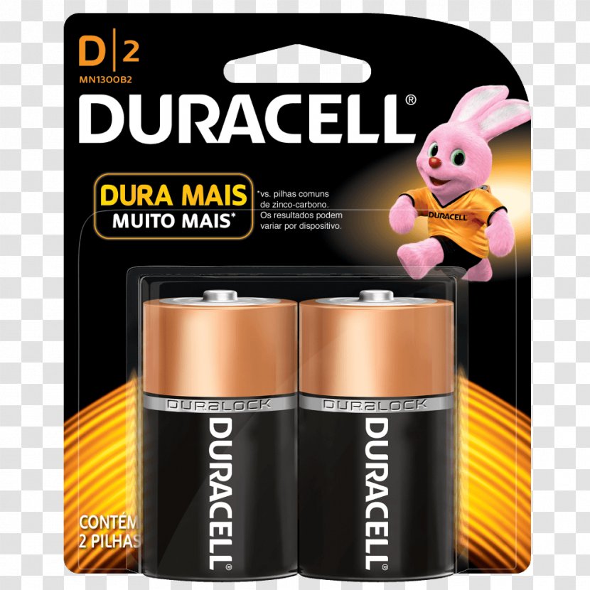 Electric Battery DURACELL Alkaline D - Radio - Pile Transparent PNG