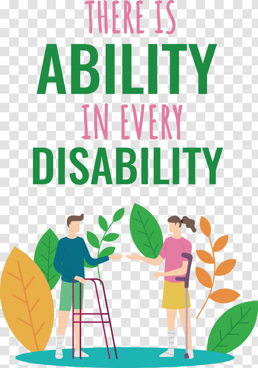 Disability Never Give Up Disability Day Transparent PNG