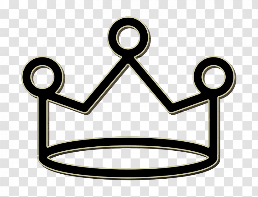 Royal Crown With Simplicity Icon Shapes Icon Royal Crowns Icon Transparent PNG