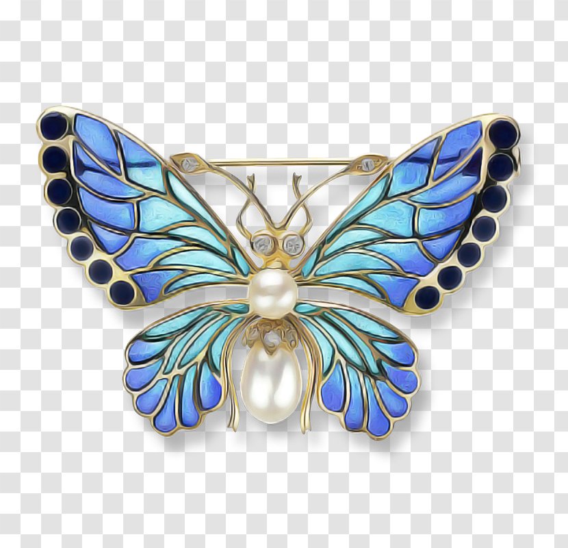 Butterfly Wing Insect Moths And Butterflies Brooch - Jewellery - Symmetry Transparent PNG