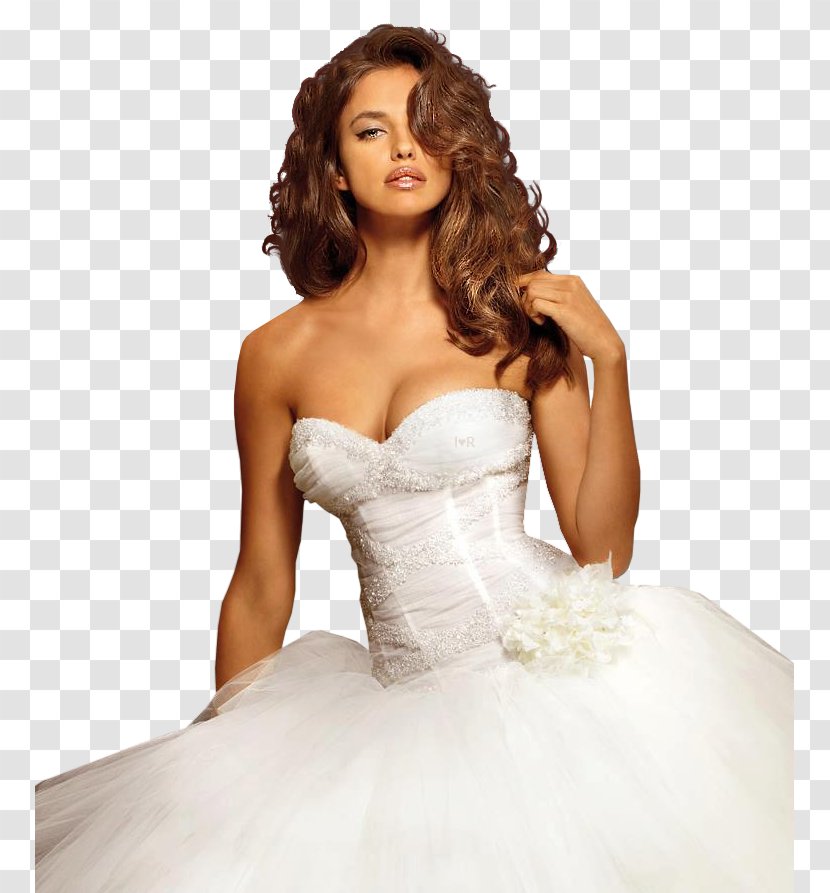 Irina Shayk Wedding Dress Bride Model - Silhouette Transparent PNG
