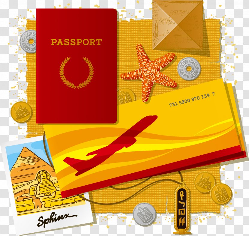 Stock Illustration Vexel - Yellow - Visa Flights Transparent PNG