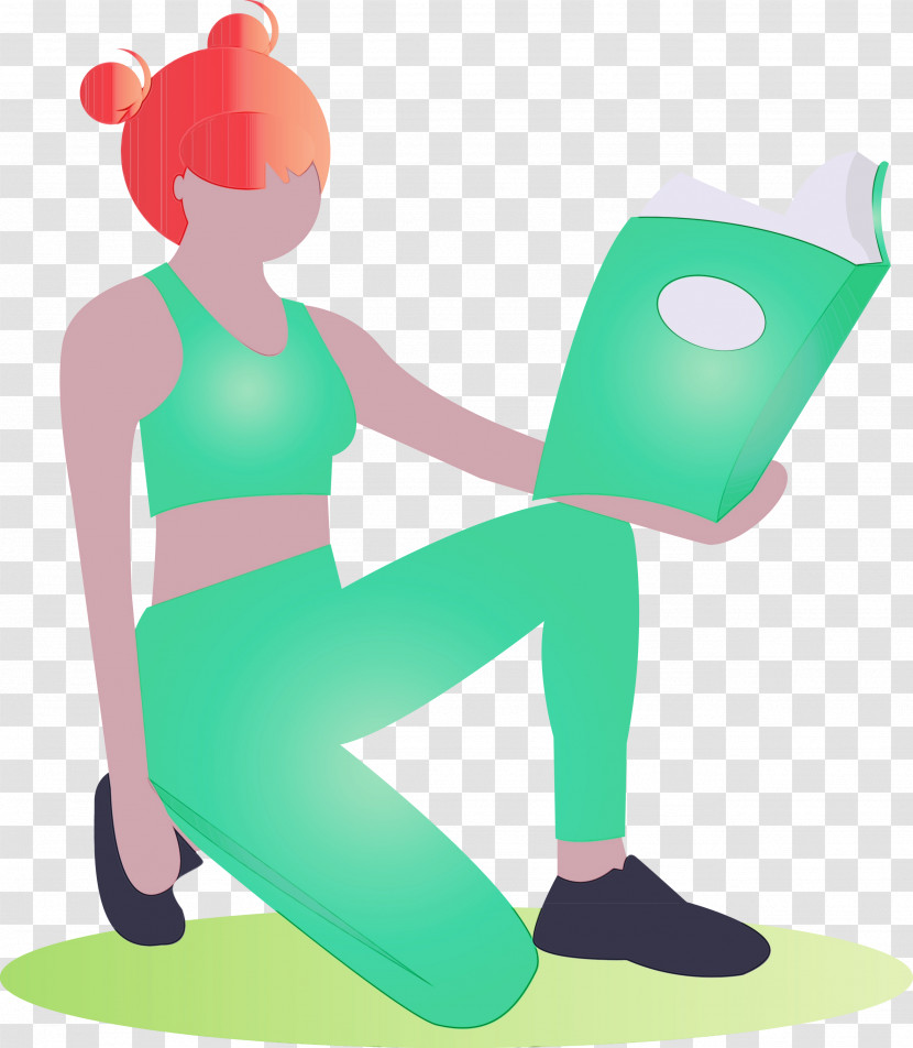 Green Sitting Transparent PNG