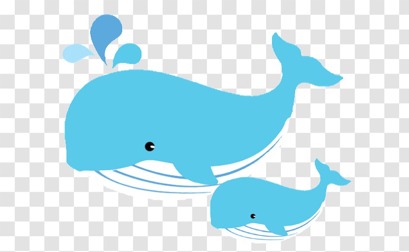 Whale Infant Mother Clip Art - Whales Dolphins And Porpoises - Baby Animals Transparent PNG