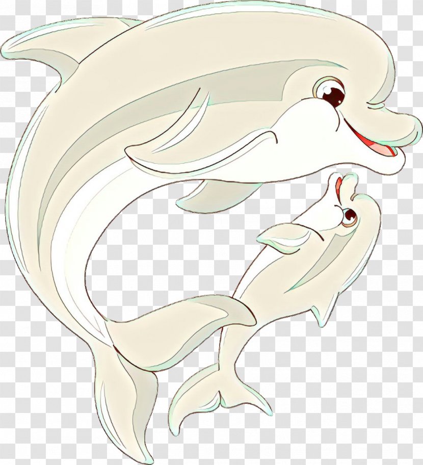 Dolphin Line Art Clip Marine Mammal Fictional Character - Tail Transparent PNG
