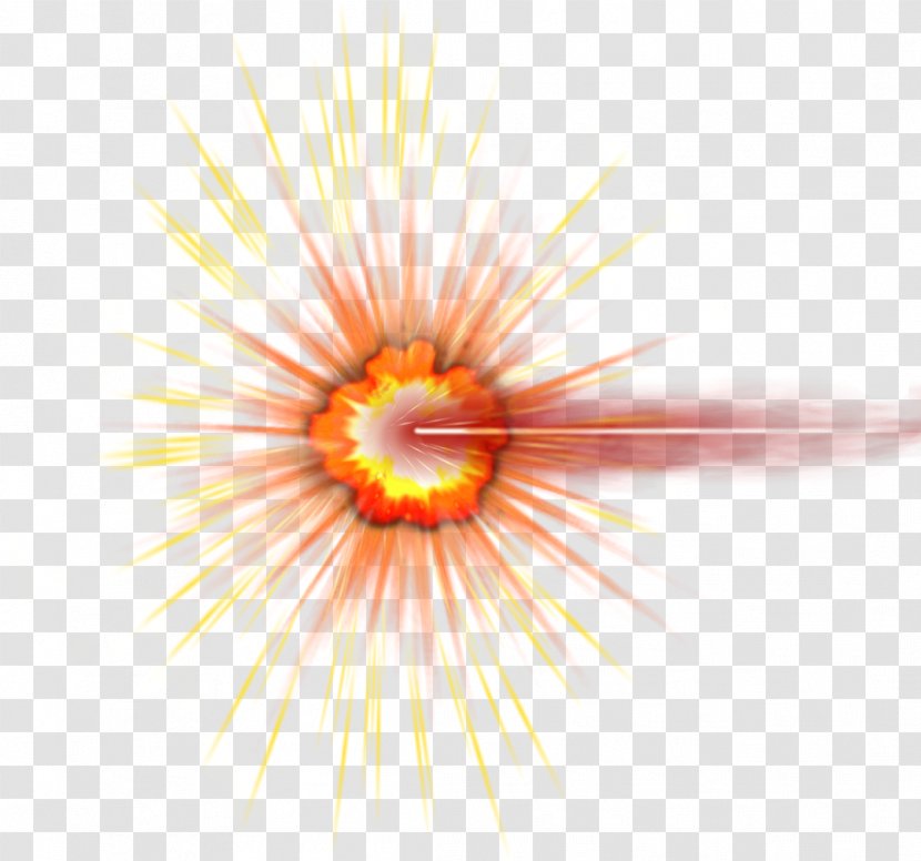 Explosion Shooting Meteoroid Bullet - Yellow Transparent PNG