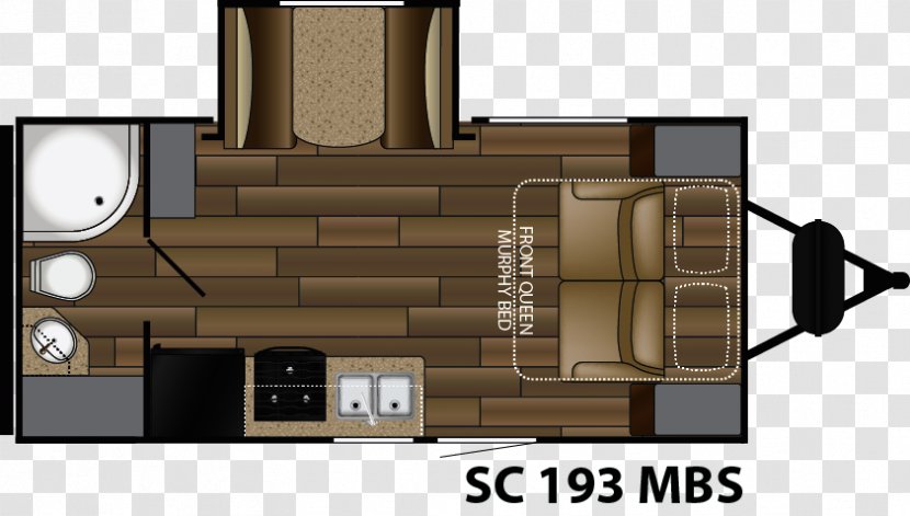Campervans Caravan Vehicle Trailer Floor Plan - Bed - Shadow Transparent PNG