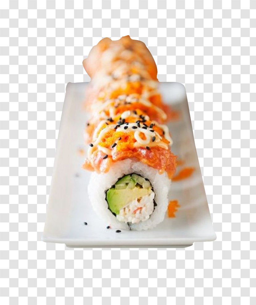 Sushi Sashimi Japanese Cuisine Spider Roll Small Bread - Tuna Transparent PNG