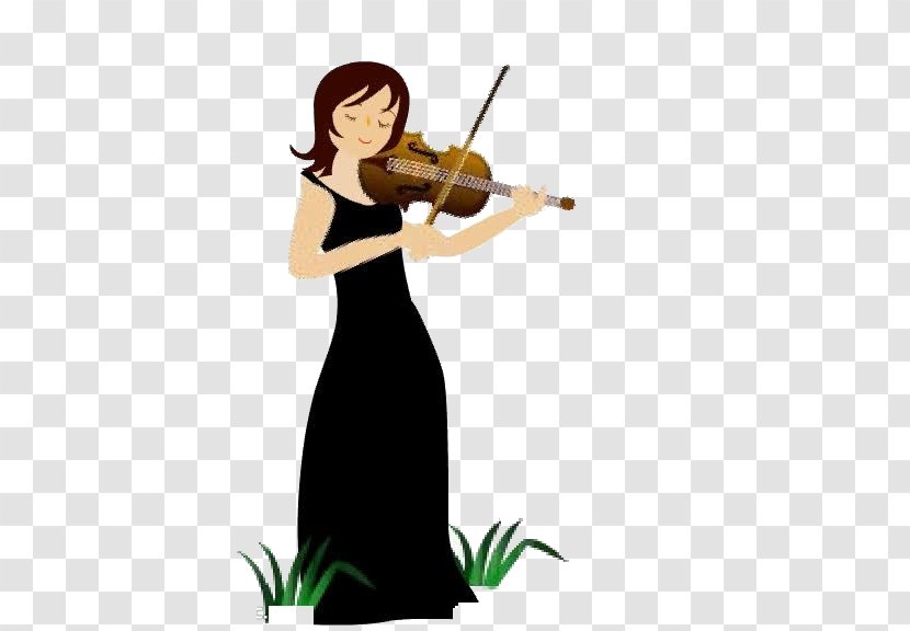 Violin Fundal - Heart - Hand Playing A Transparent PNG