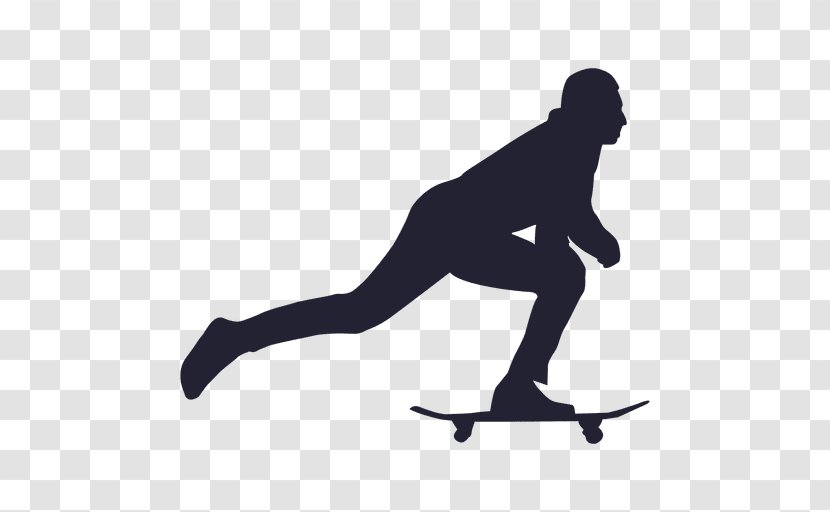 Skateboarding Silhouette - Skateboard Transparent PNG