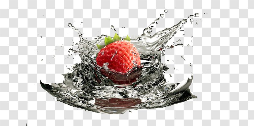 Juice Strawberry Water Drop - Food - In Transparent PNG