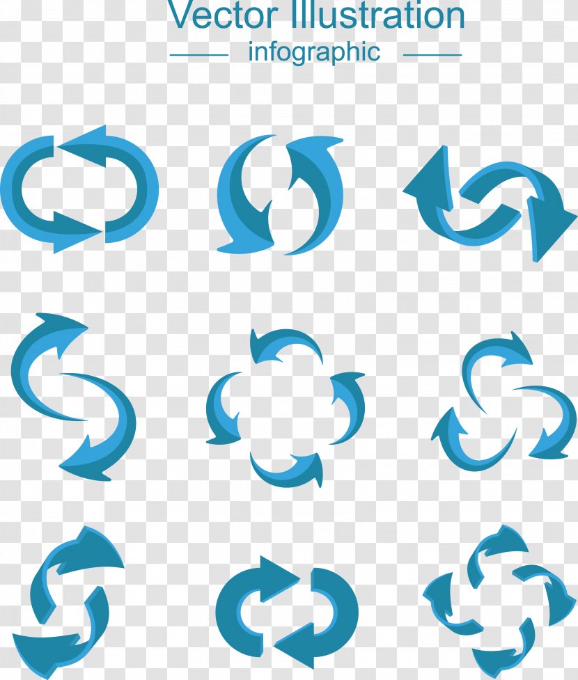 Arrow Symbol Logo Icon - Clip Art - Blue Collection Transparent PNG