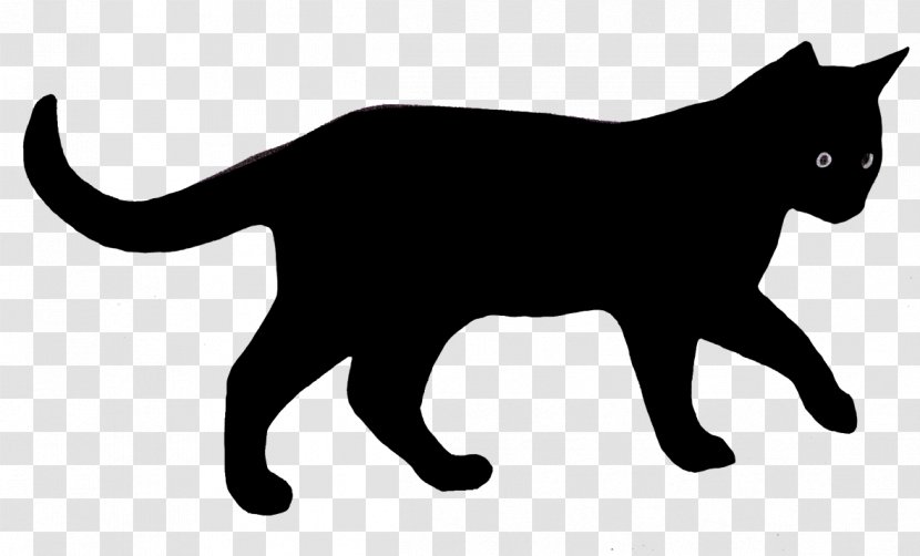 The Black Cat Kitten Clip Art - Silhouette Cliparts Transparent PNG