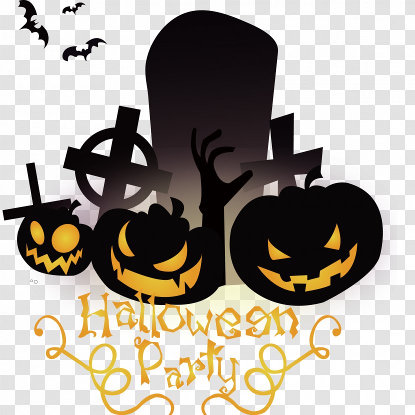Monster Halloween Pumpkin Head Clip Art - Vector Theme Transparent PNG
