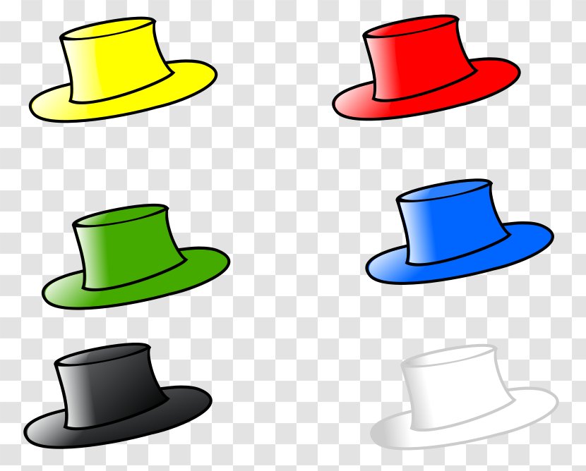 Six Thinking Hats Top Hat Clip Art - Headgear - Green Labels Transparent PNG