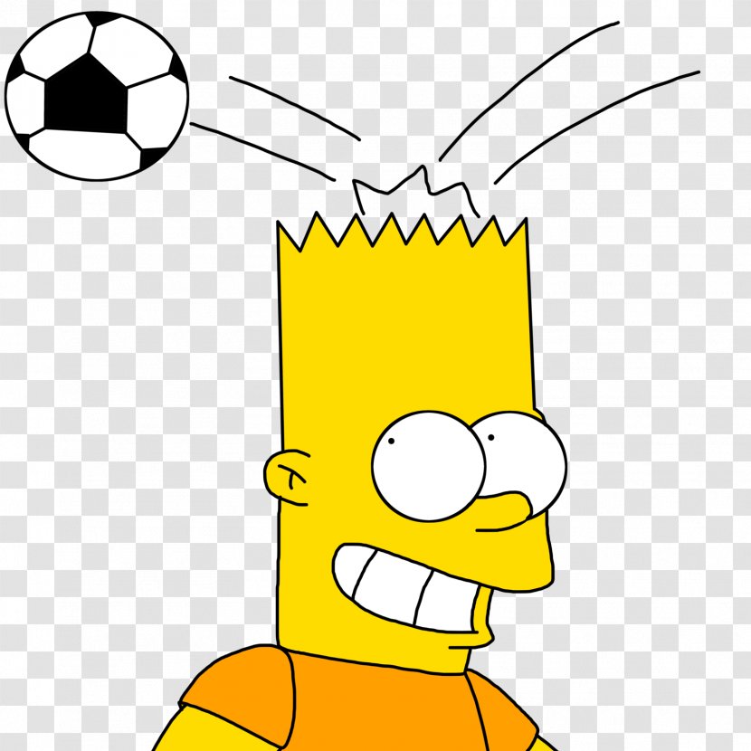Bart Simpson Homer Lisa Football - Hand Transparent PNG