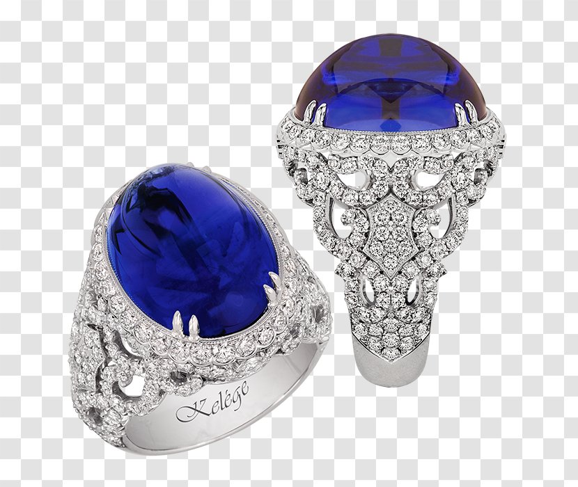 Sapphire Earring Jewellery Tanzanite - Crystal - Creative Wedding Rings Transparent PNG
