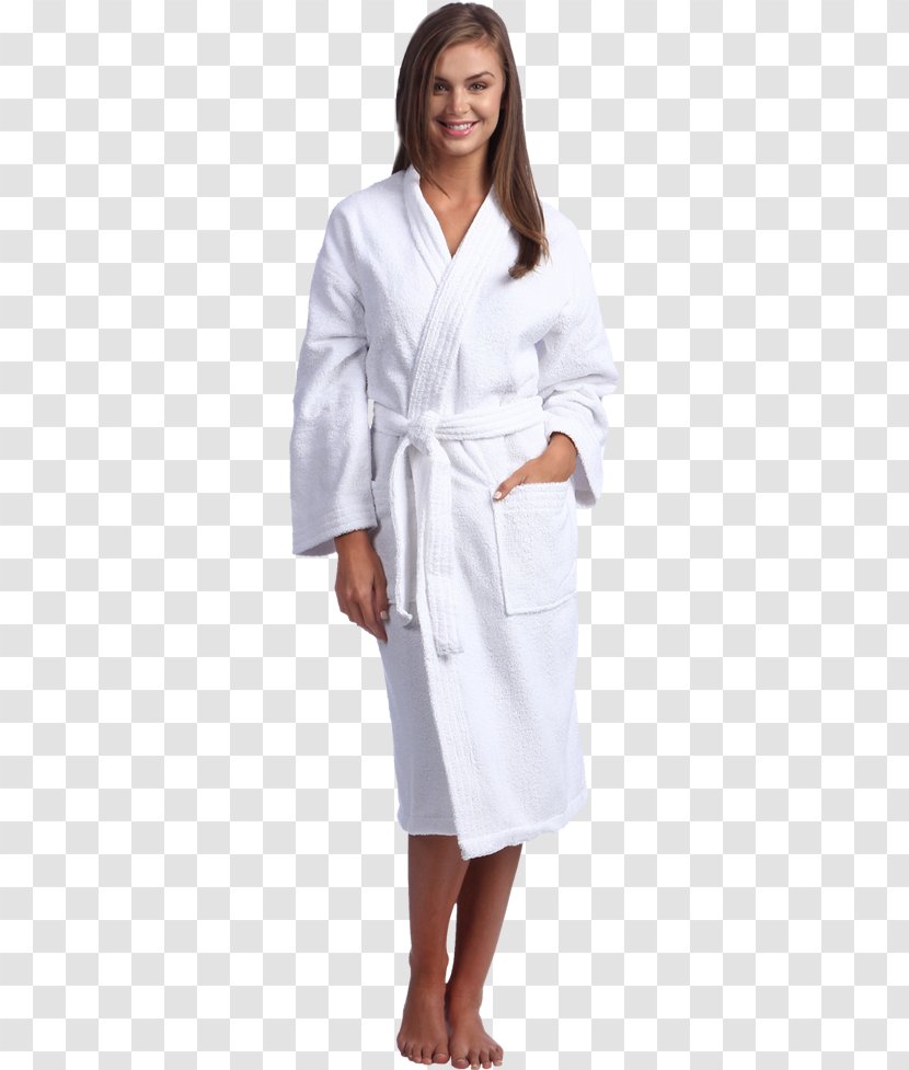 Bathrobe Clothing Dress Hospital Gowns - White Coat - Spa Flyer Transparent PNG