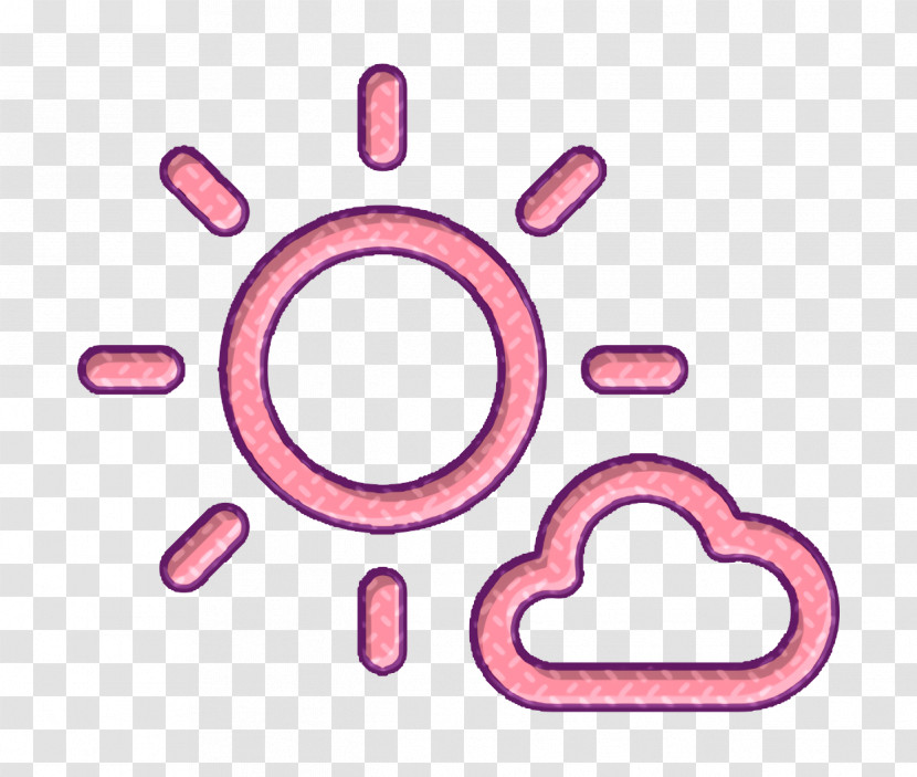Partialy Cloudy Icon Weather Linear Icon Sun Icon Transparent PNG