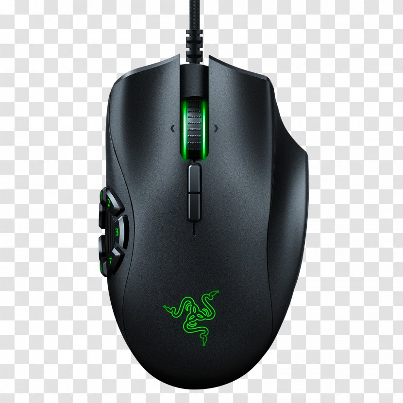 Computer Mouse Razer Naga Trinity Gaming Inc. Dots Per Inch Transparent PNG