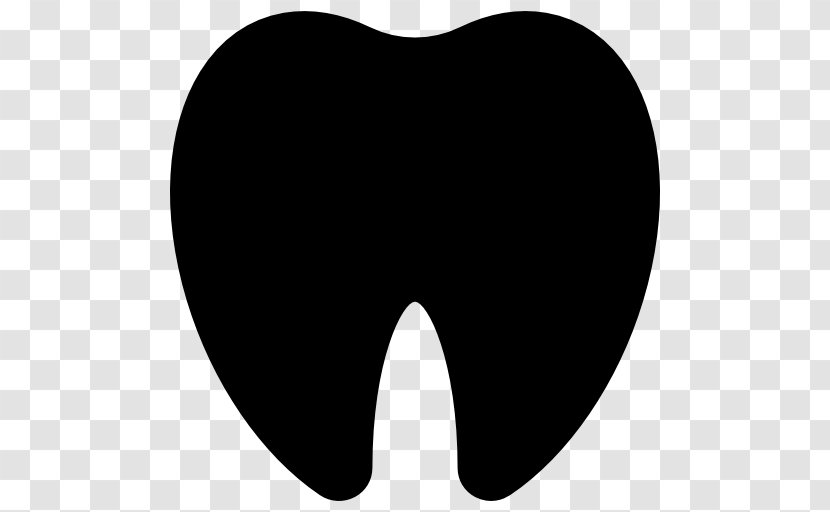 Human Tooth - Silhouette - Shape Transparent PNG
