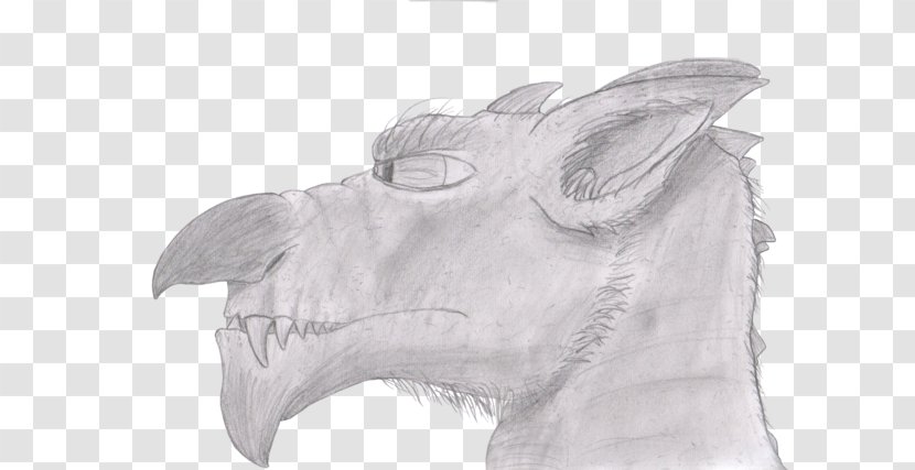 Welsh Dragon Drawing Sketch - Head Transparent PNG