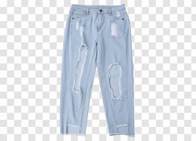 Jeans Denim Tracksuit Slim-fit Pants - Frayed Hole Transparent PNG