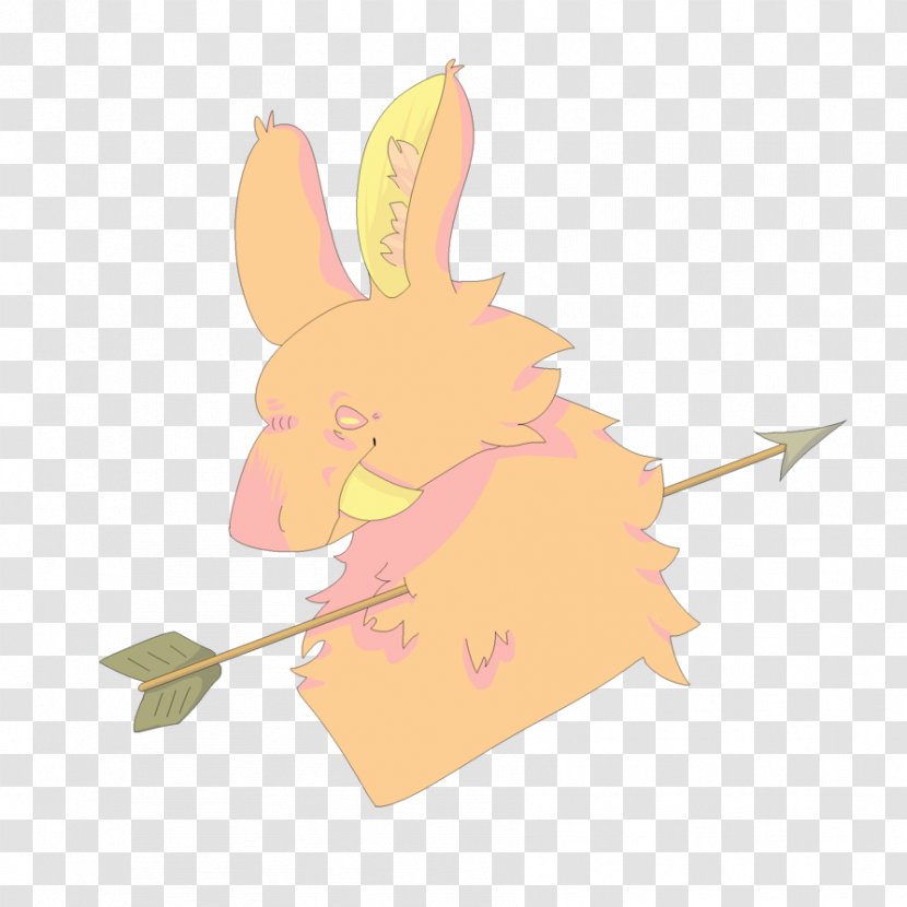 Domestic Rabbit Easter Bunny Hare Clip Art - Pink Transparent PNG
