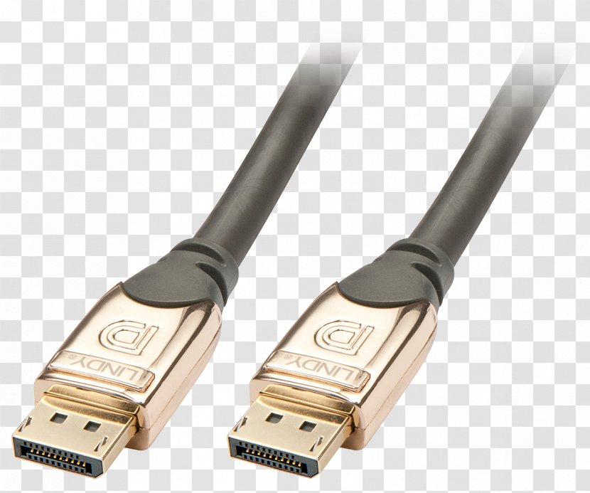 Mini DisplayPort Electrical Cable Lindy Electronics Adapter - Digital Visual Interface - Displayport Transparent PNG