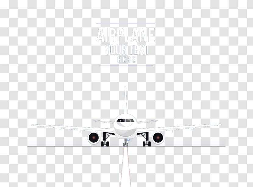 White Pattern - Black And - Vector Airplane On The Runway Transparent PNG