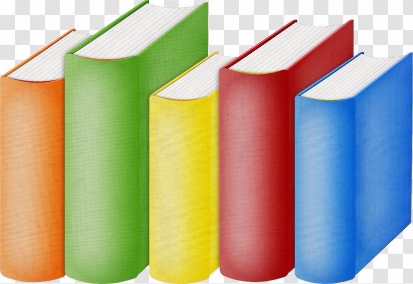 Book Download - Cylinder - A Row Of Books Transparent PNG