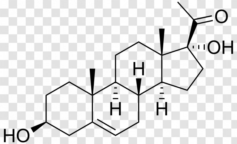 17α-Hydroxypregnenolone Estradiol Hydroxyprogesterone Cortisol - Black And White - Lone Transparent PNG