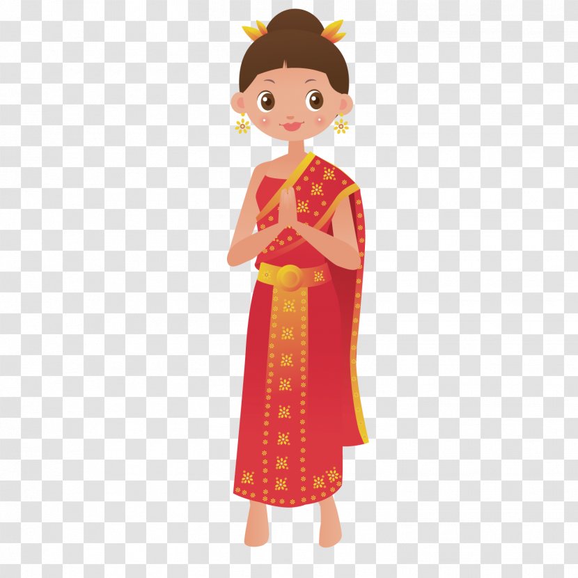 Temple CorelDRAW Clip Art - Pptx - Thai Woman Transparent PNG