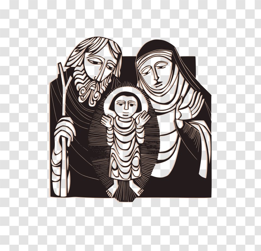 Holy Family Jesus Kinship Nazareth Christmas - Visual Arts - Nativity Vector Transparent PNG