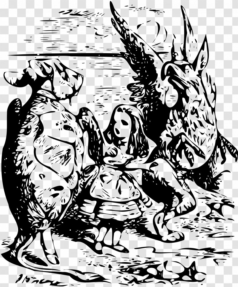 Alice's Adventures In Wonderland Mock Turtle Cheshire Cat Through The Looking-Glass, And What Alice Found There Caterpillar - Drawing Transparent PNG