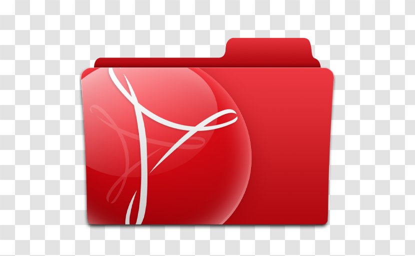 Adobe Acrobat Reader Systems PDF - Red Transparent PNG