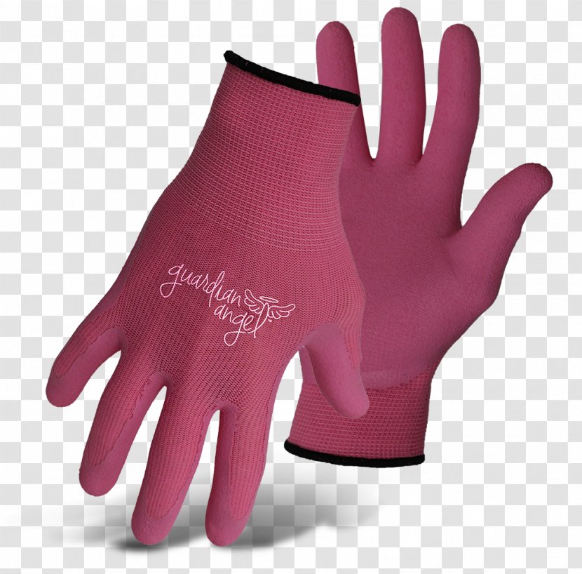 Thumb Hand Model Cycling Glove - Magenta - Design Transparent PNG
