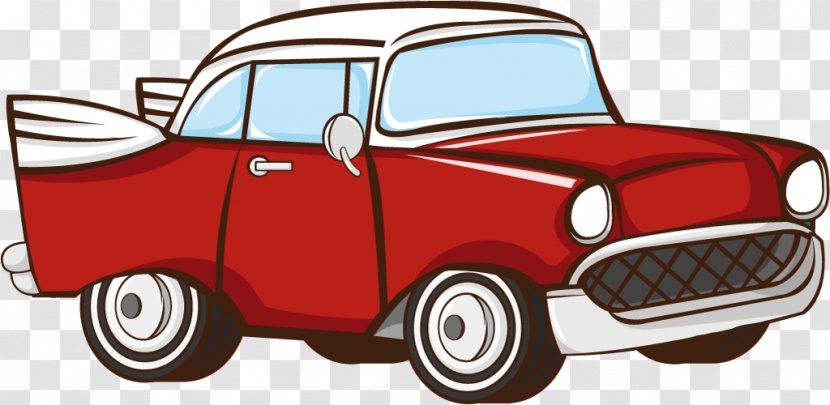 Classic Car Vintage Sports - Vector Retro Cars Transparent PNG